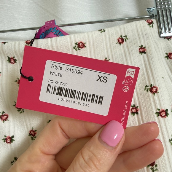 Edikted Floral Corset Top & Mini Skirt Matching Festival Set | NWT Size S & XS - Picture 16 of 17